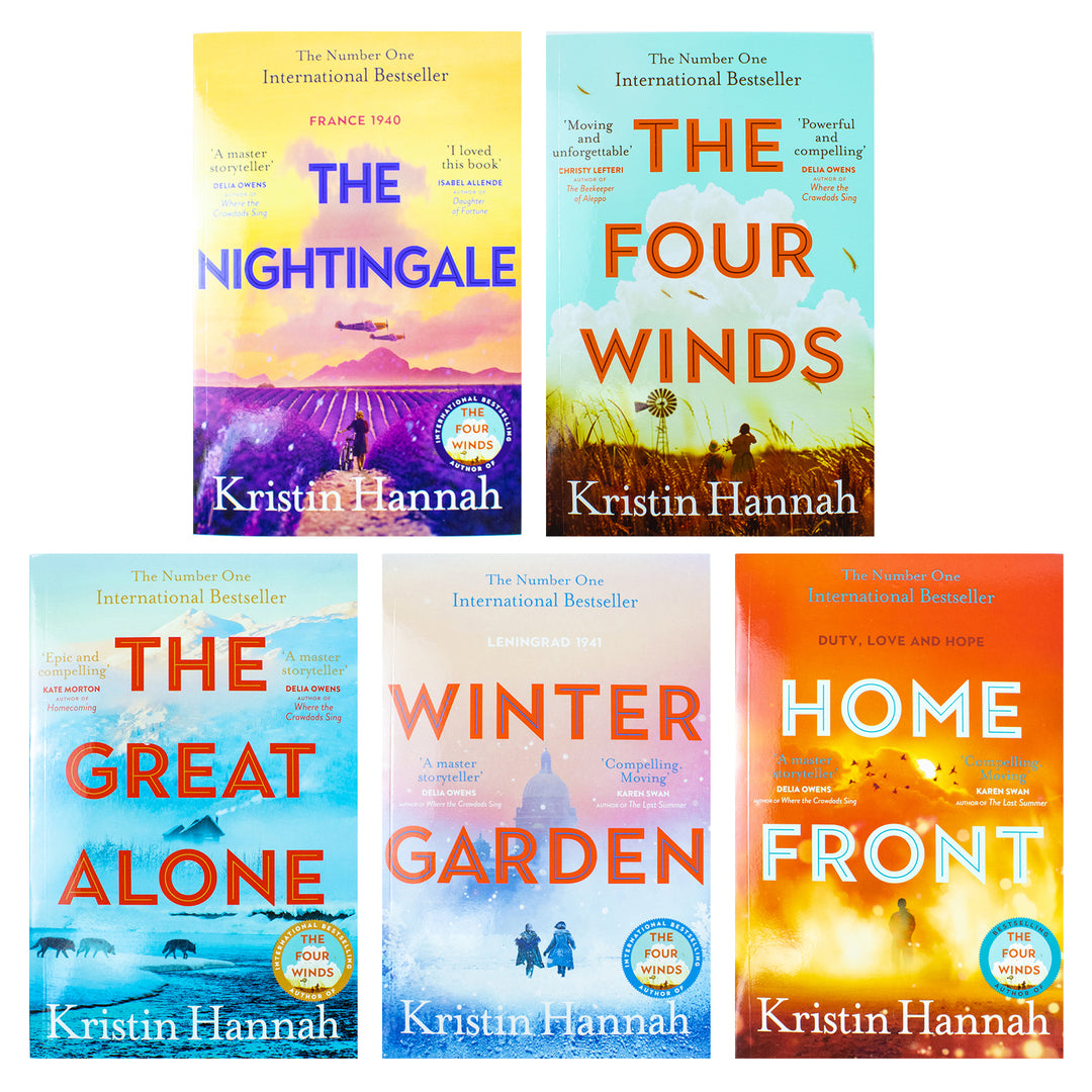 Kristin Hannah Book Collection, 5 Novels for Ages 12 +, Includes The Nightingale and The Four Winds, Emotional Fiction on Love Survival Family