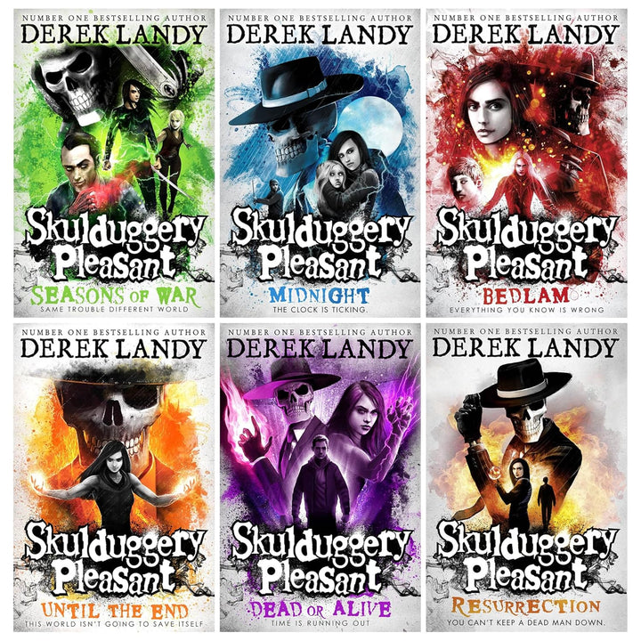 Derek Landy Skulduggery Pleasant Series 6 Books Collection Set (Books 10-15) – Fantasy, Magic, Adventure, Mystery, Thrillers, Books for 12+ Readers