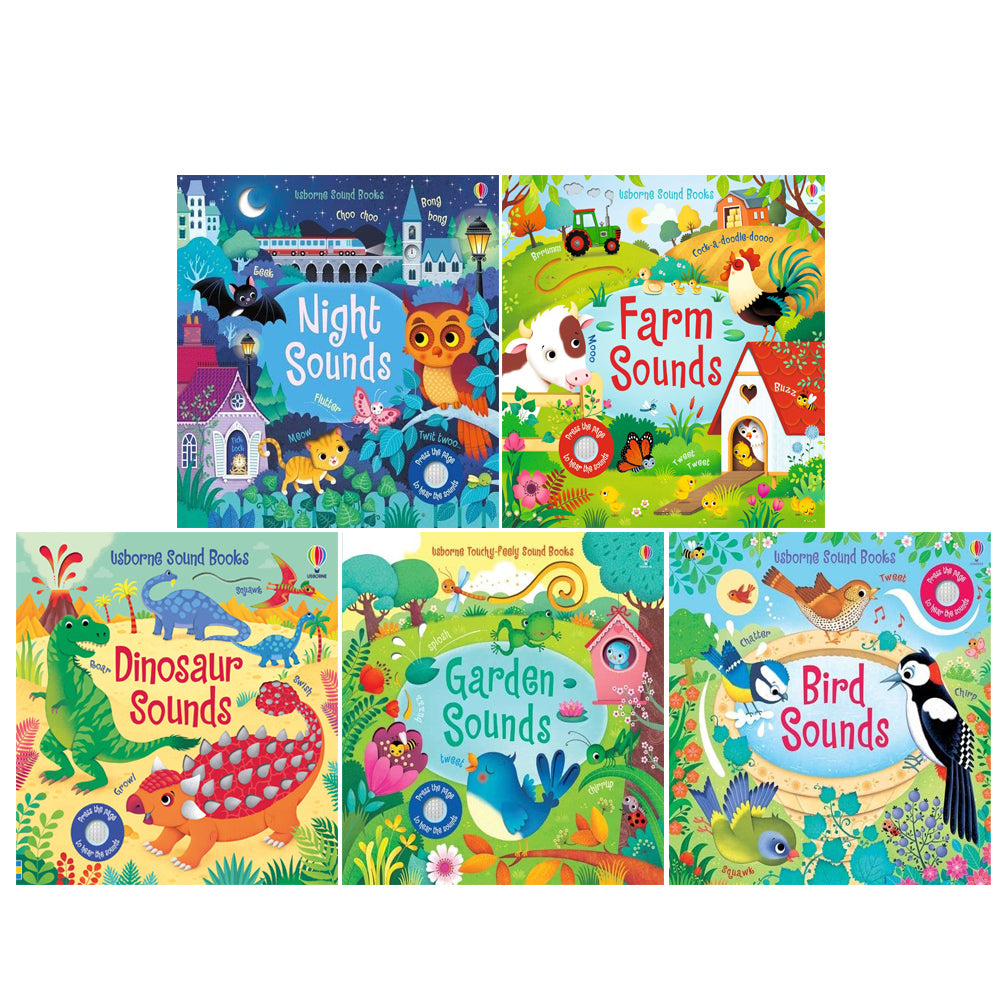 Usborne Sound Books Collection 5 Book Set By Sam Taplin (Farm Sounds ...