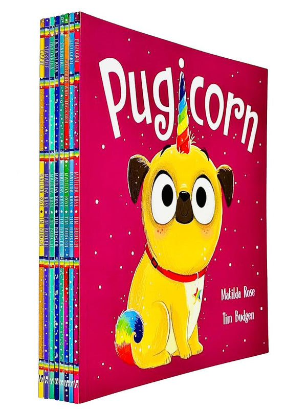 Magic Pet Shop Series 8 Books Collection Set By Matilda Rose (Pugicorn, Kitticorn, Pugicorn and Hugicorn, Starwhal, La-La-Llama, Pandarina, Starpuff & Elepop)