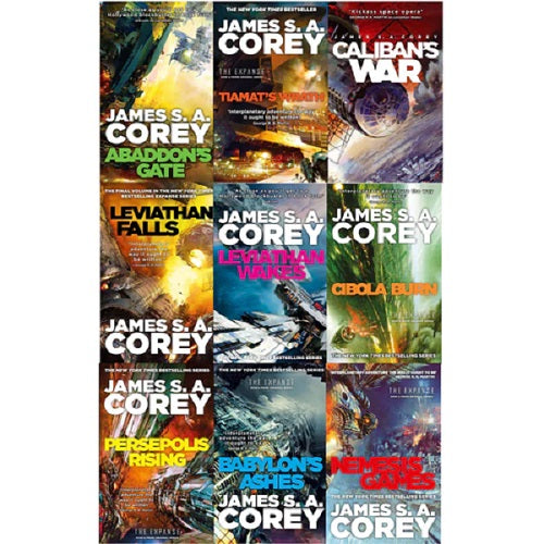 James S A Corey The Expanse Series 9 Books Collection Set | Sci-Fi Space Opera | Bestselling Series | Adventure, Mystery, Aliens | Prime Original