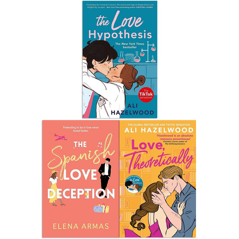 Ali Hazelwood & Elena Armas Collection 3 Book Set (The Love Hypothesis, The  Spanish Love Deception, Love Theoretically)