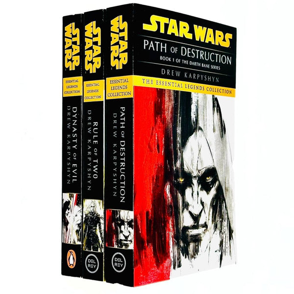 Star Wars: Essential Legends Collection Darth Bane Trilogy Books Set By Drew Karpyshyn(Path of Destruction, Rule of Two & Dynasty of Evil)