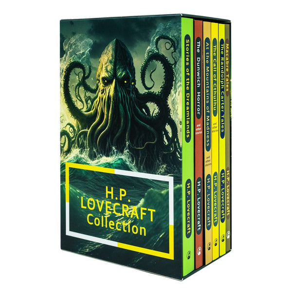 H.P. Lovecraft Collection 6 Book Set (Macabre Tales, At the Mountains of Madness, The Call of Cthulhu & Others)