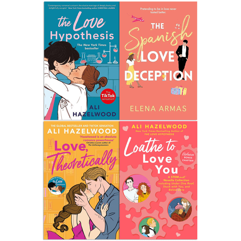 Ali Hazelwood & Elena Armas Collection 4 Book Set (The Love Hypothersis, The Spanish Love