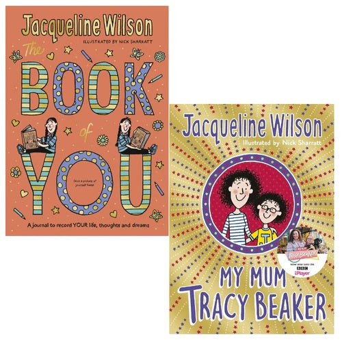 Jacqueline Wilson The Book of You and My Mum Tracy Beaker (Hard Cover) 2 Book Set