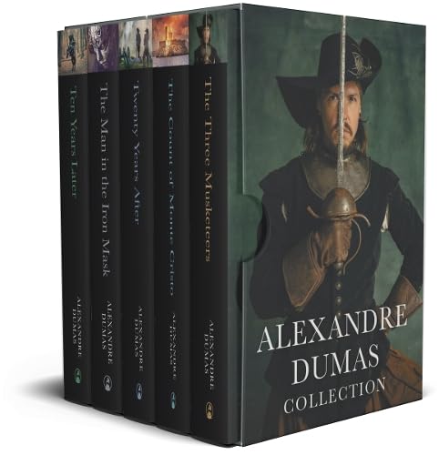 Alexandre Dumas 5 Paperback Book Collection – The Three Musketeers, Ten Years Later & More – Classic Adventure, Historical Fiction & Timeless Novels