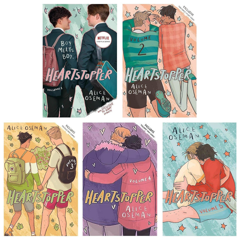 Heartstopper Series by Alice Oseman 5 Books Collection Set (Volumes 1-5)