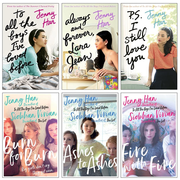 To All the Boys I've Loved Before and Burn for Burn Series 6 Books Collection Set by Jenny Han
