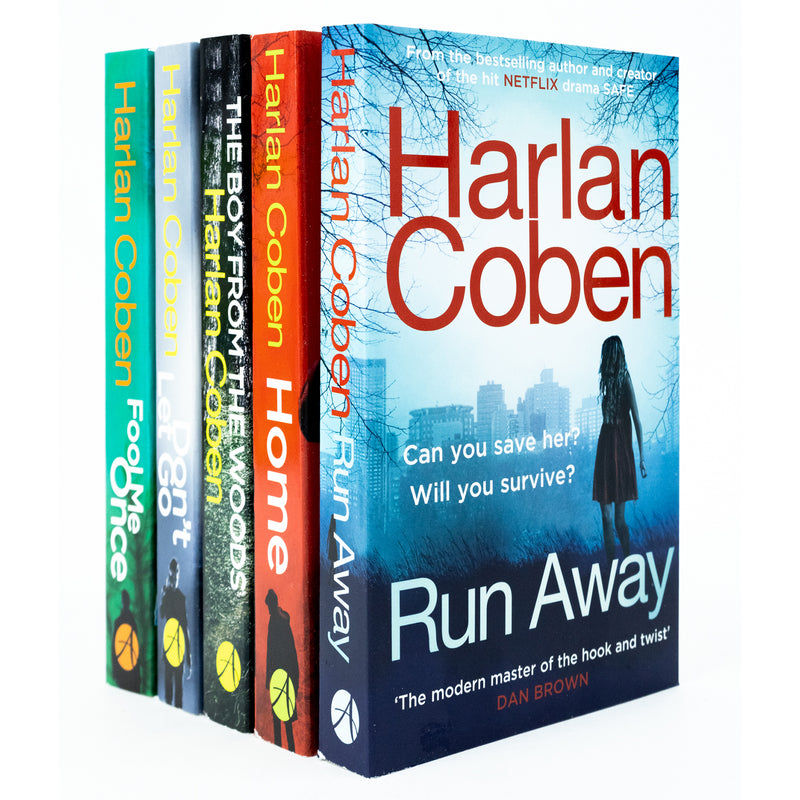 The Stranger Series 5 Books Collection Set By Harlan Coben NETFLIX(Home, Fool Me Once, Run Away, The Boy From The Woods, Don't Let Go)