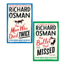 Richard Osman Thursday Murder Club Series 2 Books Collection Set (The Man Who Died Twice & The Bullet That Missed) Hardback