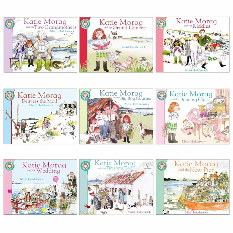 Katie Morag Series 9 Books Collection Set by Mairi Hedderwick (Katie Morag and the Dancing Class, Katie Morag And The Tiresome Ted, Katie Morag and the Wedding, Katie Morag And The Riddles & 5 More…)