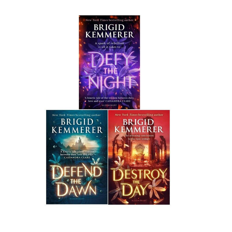 Defy the Night Series Collection 3 Book Set by Brigid Kemmerer (Destroy the Day, Defend the Dawn, Defy the Night)