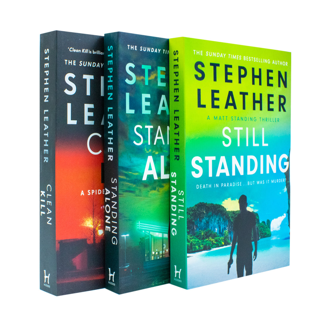 Stephen Leather – 3 Book Thriller Collection Set (Clean Kill, Still Standing, Standing Alone) | Action, Suspense, Mystery Fiction Novels