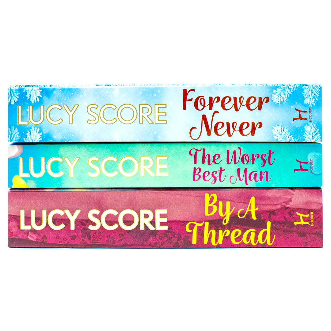Lucy Score 3 Book Collection Set – The Worst Best Man, By a Thread & Forever Never | Romance Fiction, Love Stories, Humor & Women’s Bestsellers