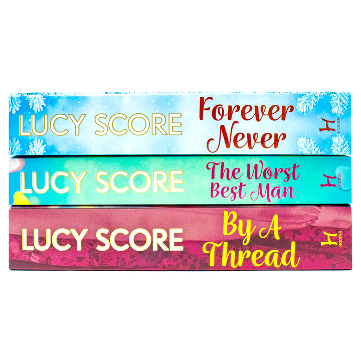 Lucy Score 3 Book Collection Set – The Worst Best Man, By a Thread & Forever Never | Romance Fiction, Love Stories, Humor & Women’s Bestsellers