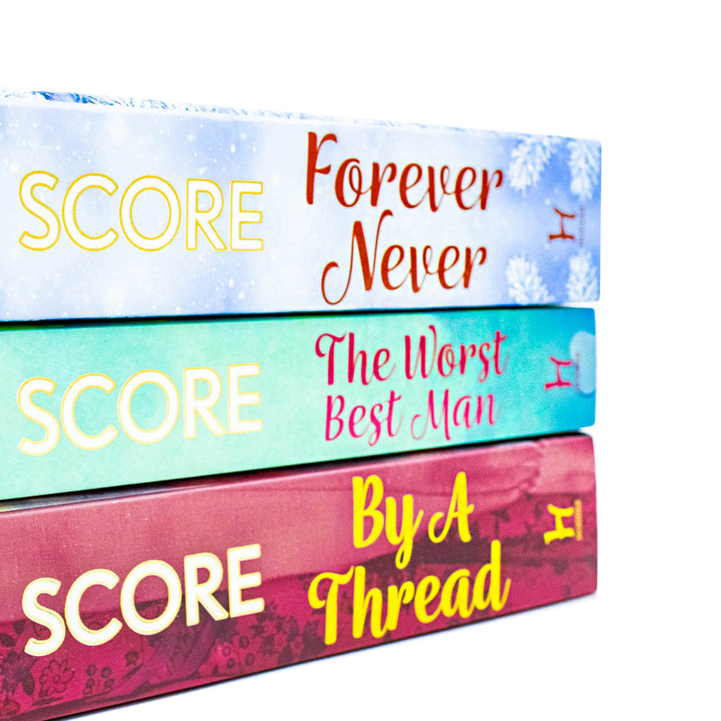 Lucy Score Collection 3 Books Set (The Worst Best Man, By a Thread & Forever Never)