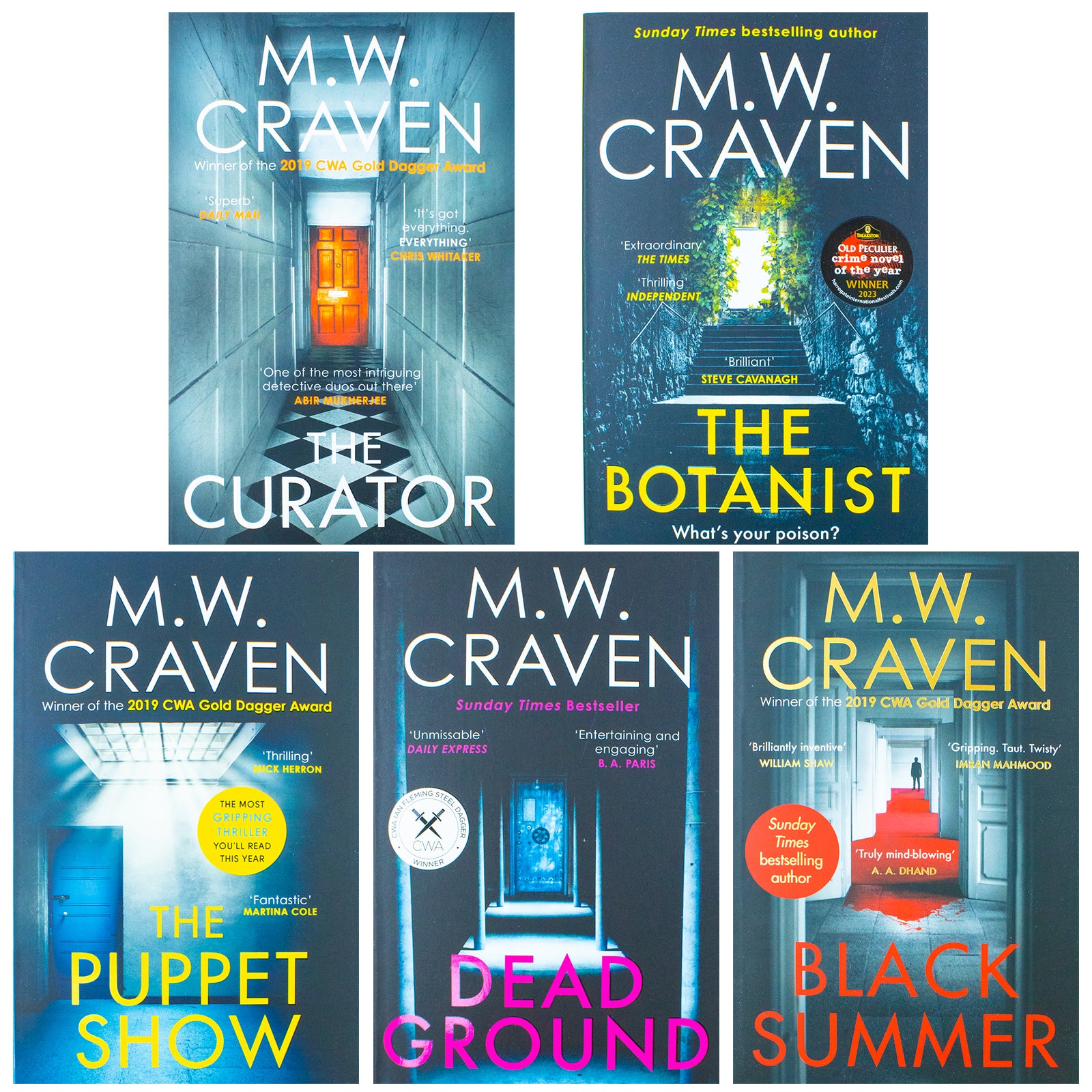M. W. Craven 5 Book Set in Paperback for Ages 12+ – Lowplex Books