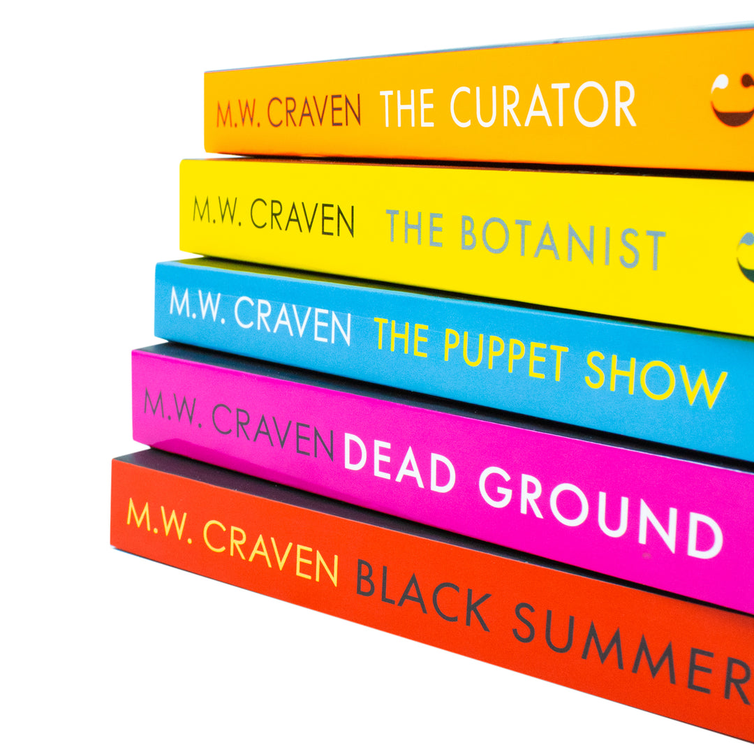 M. W. Craven 5 Book Set – The Curator, The Botanist, The Puppet Show, Dead Ground & Black Summer | Crime Thrillers, Mystery & Suspense Fiction Series