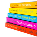 M. W. Craven 5 Book Set – The Curator, The Botanist, The Puppet Show, Dead Ground & Black Summer | Crime Thrillers, Mystery & Suspense Fiction Series
