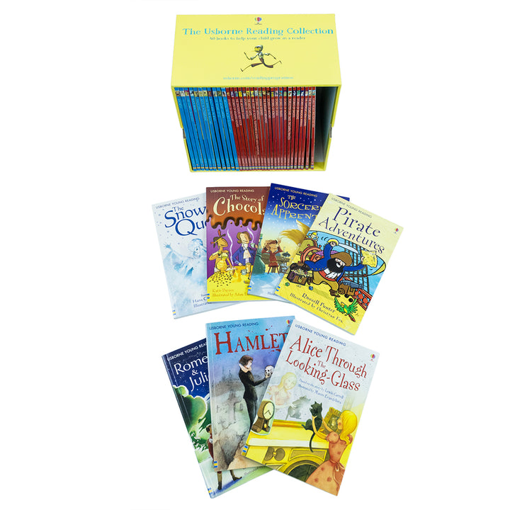 Usborne Reading Library Young Readers 40 Books Box Set (Yellow) |Children's Fiction, Early Learning, Adventure, Education, Fun Stories