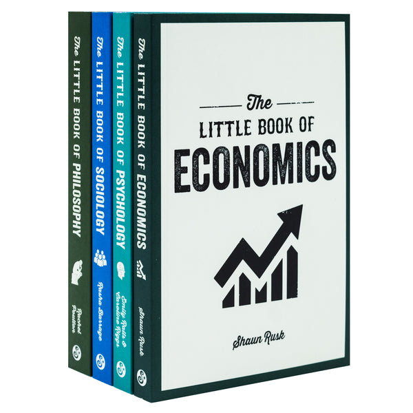 The Little Book of Philosophy, Sociology, Economics & Psychology| 4 Book Collection Set |Non-Fiction, Education, Learning, Insight & Critical Thinking