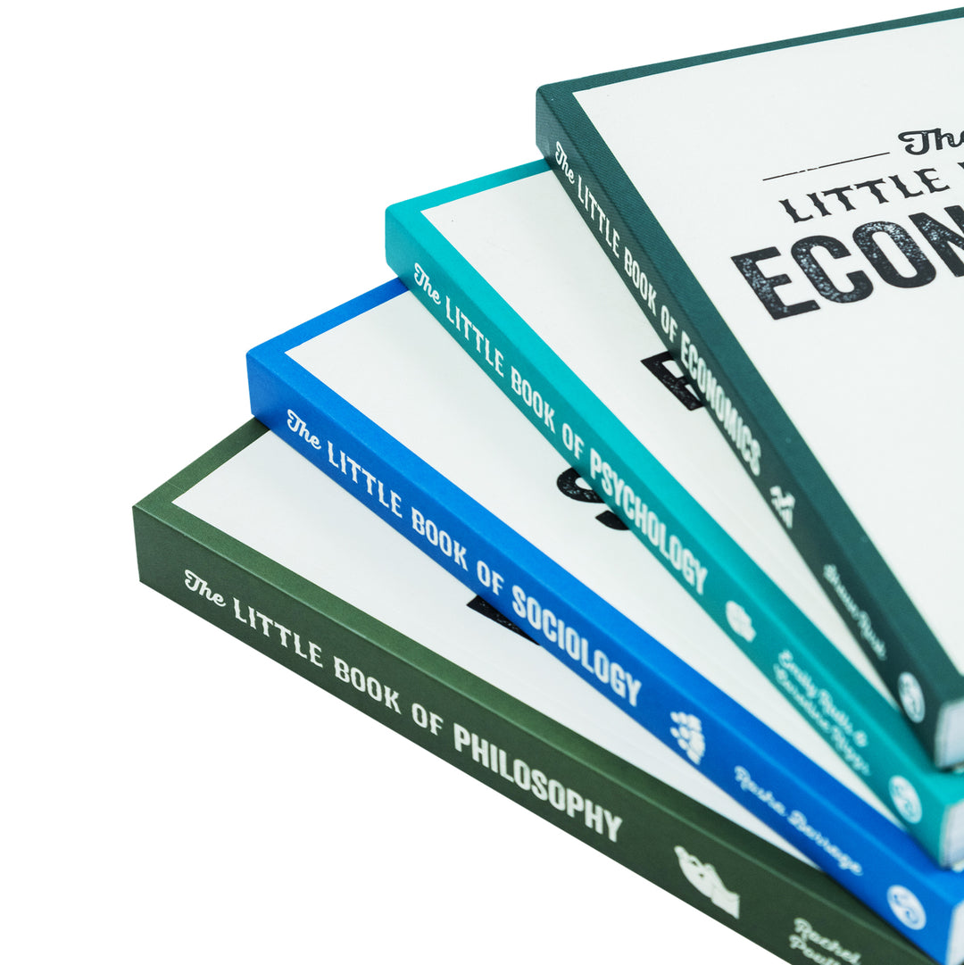 The Little Book of Philosophy, Sociology, Economics & Psychology| 4 Book Collection Set |Non-Fiction, Education, Learning, Insight & Critical Thinking