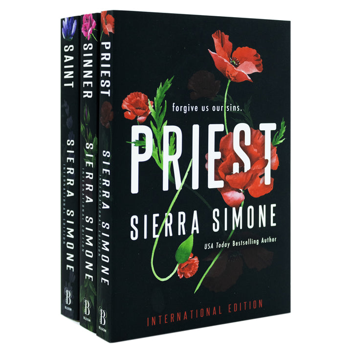 Sierra Simone Priest Trilogy – 3  Book Set | Steamy, Bestselling Romance Series for Adults: Priest, Sinner & Saint | Passion & Temptation
