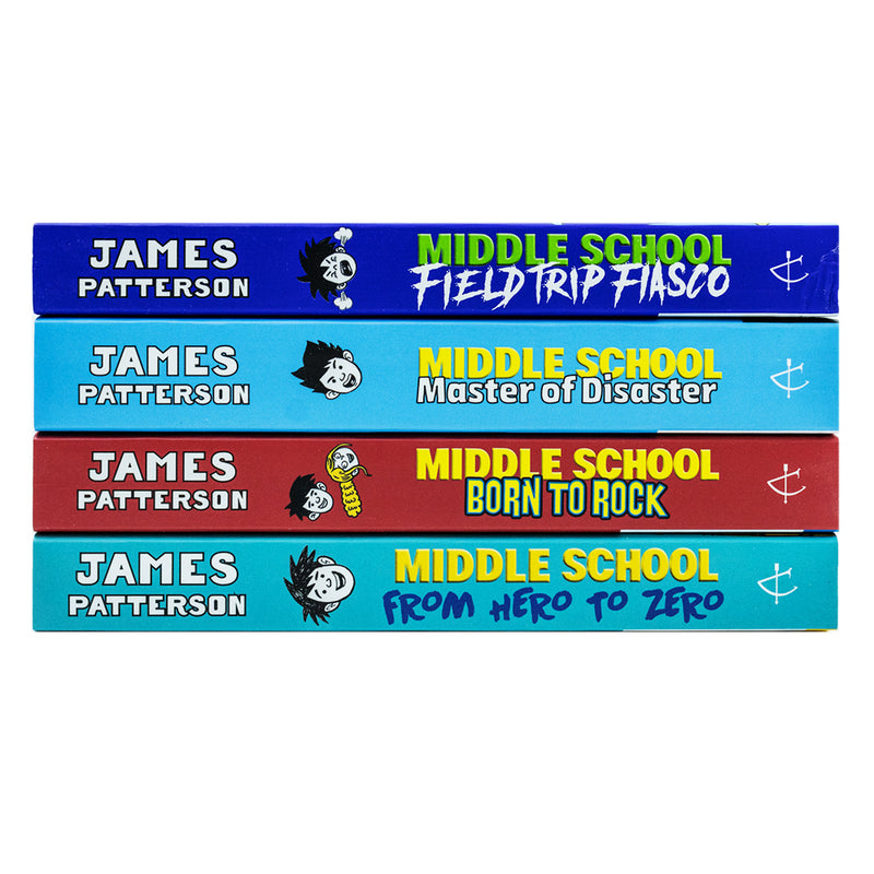 Middle School Series 4 Books Collection Set By James Patterson (Books 10-13)