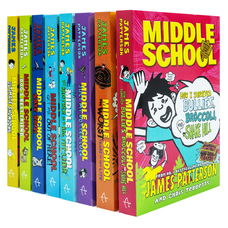 Middle School 8 Books Collection Set By James Patterson Lowplex Books
