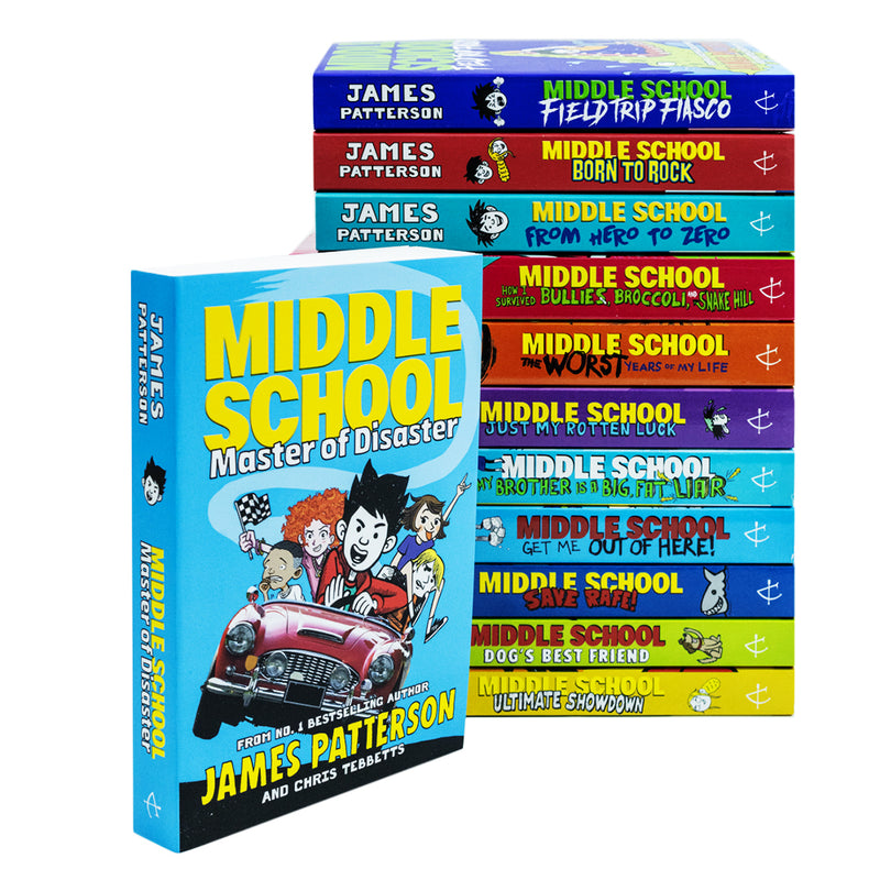 Middle School Series 12 Books Set Collection By James Patterson