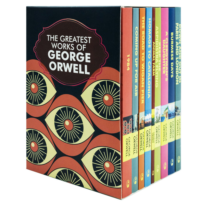 The Greatest Works of George Orwell 9-Book Collection Set | Classic Literature, Dystopian Fiction, 1984, Burmese Days, Homage to Catalonia & More