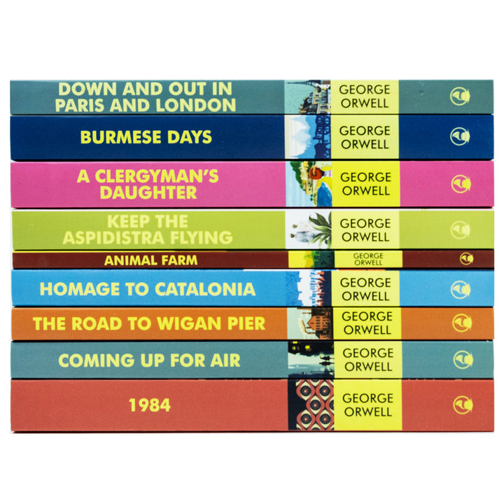 The Greatest Works of George Orwell 9-Book Collection Set | Classic Literature, Dystopian Fiction, 1984, Burmese Days, Homage to Catalonia & More