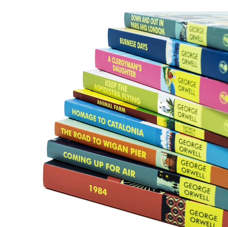 The Greatest Works of George Orwell 9-Book Collection Set | Classic Literature, Dystopian Fiction, 1984, Burmese Days, Homage to Catalonia & More