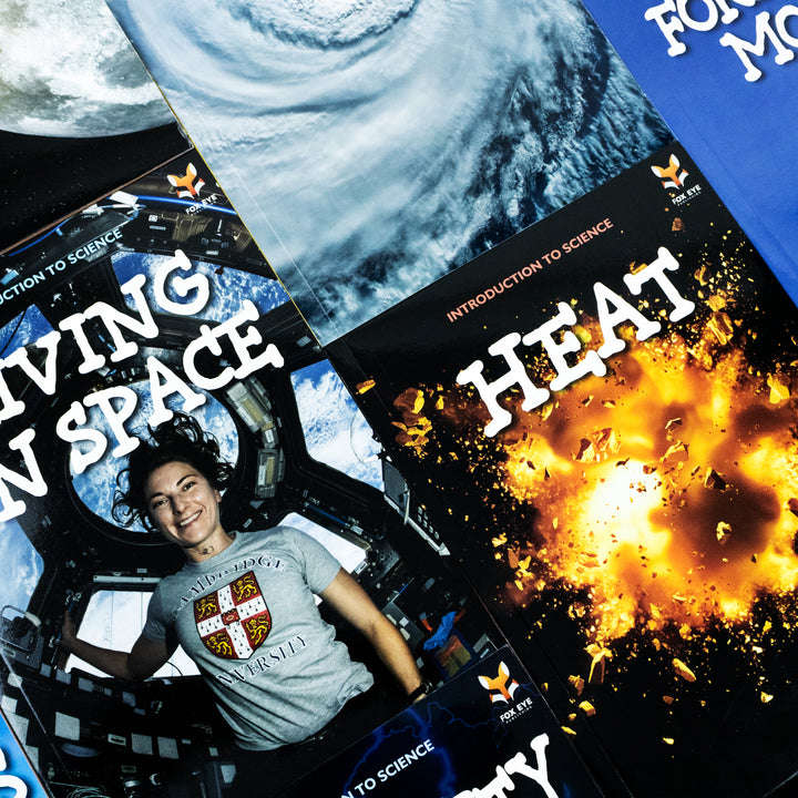 Children's Science Books | Beginner STEM 10 Book Set: Astronomy, Electricity, Food Chains, Forces, Heat, Storms, Sun, Moon & More (8+ years)