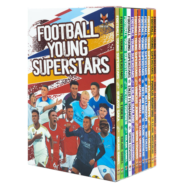 Football Young Superstars 12-Book Box Set | Inspiring Children's Sports Books on Jude Bellingham, Rashford, Mbappe, Haaland & More – Ages 12+
