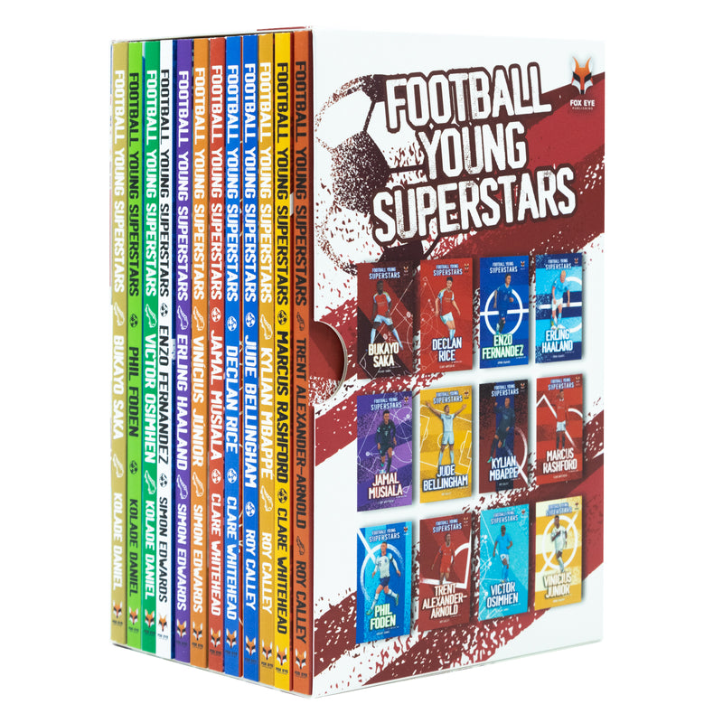 Football Young Superstars 12-Book Box Set | Inspiring Children's Sports Books on Jude Bellingham, Rashford, Mbappe, Haaland & More – Ages 12+