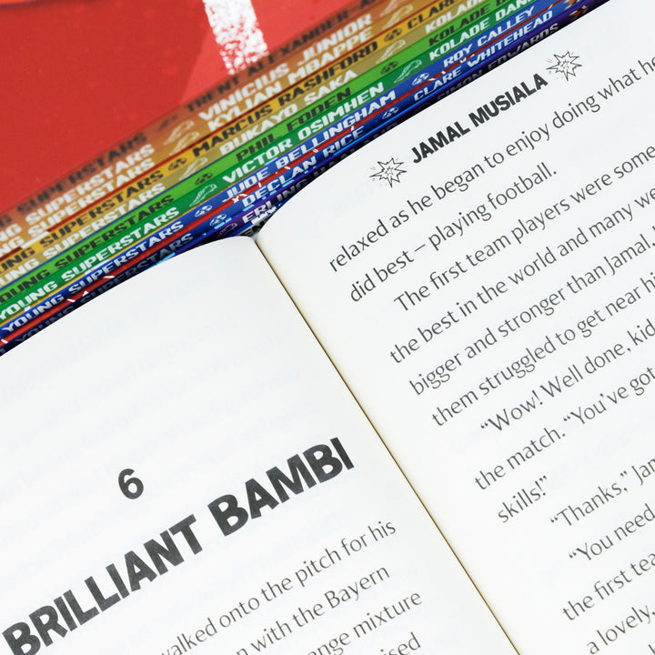 Football Young Superstars 12-Book Box Set | Inspiring Children's Sports Books on Jude Bellingham, Rashford, Mbappe, Haaland & More – Ages 12+