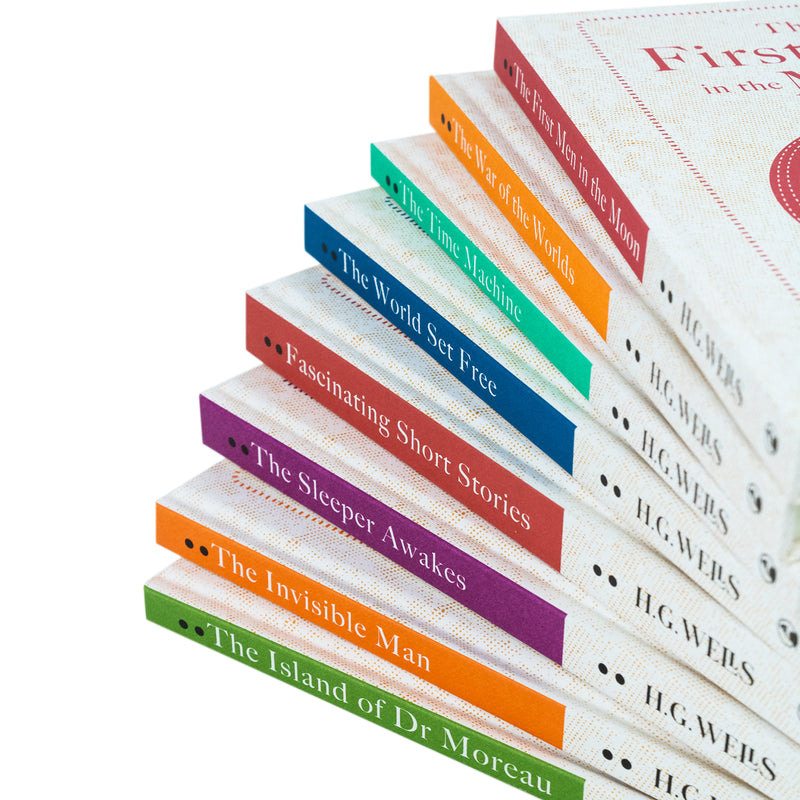 The Complete H.G. Wells 8 Books Hardback Collection Set - Classic Science Fiction Books Box Set by H.G. Wells - Must-Have Literature Collection
