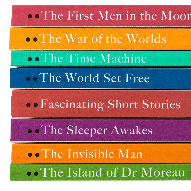 The Complete H.G. Wells 8 Books Hardback Collection Set - Classic Science Fiction Books Box Set by H.G. Wells - Must-Have Literature Collection