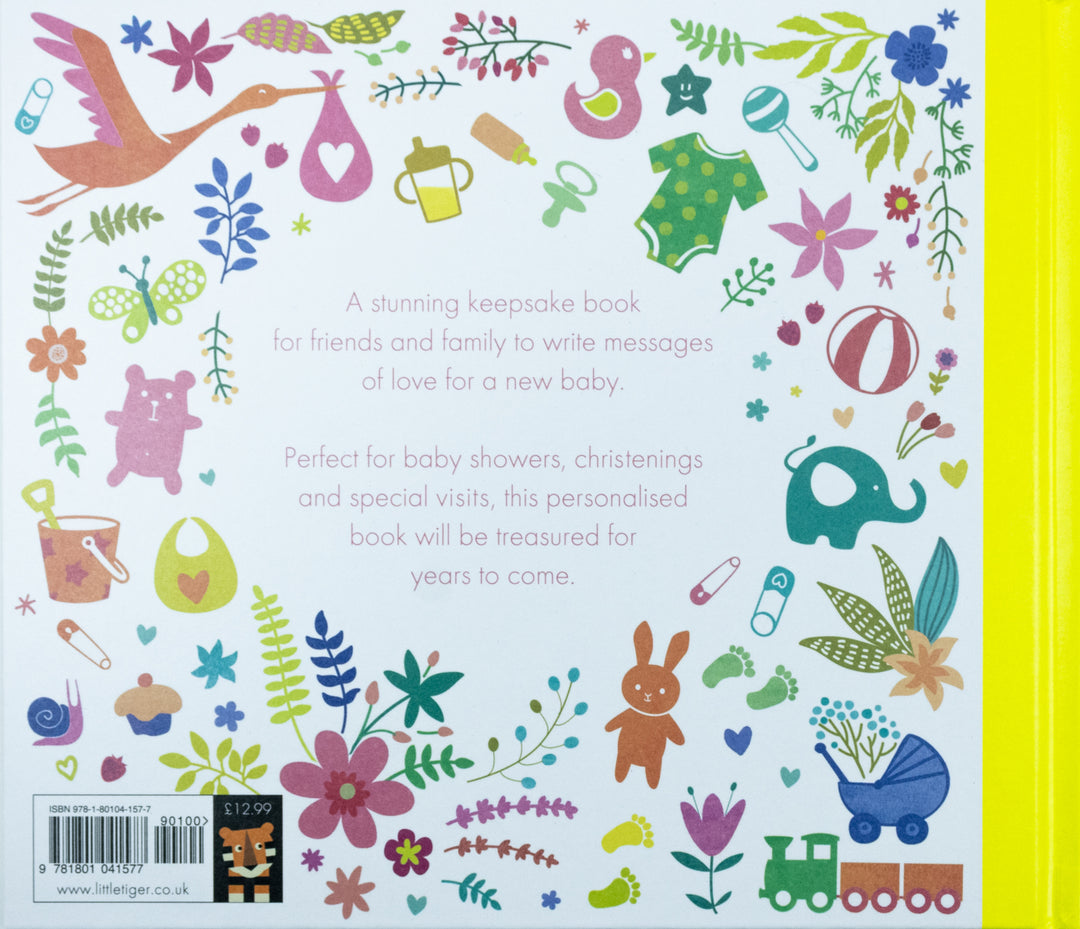 Dear Baby: Messages for Baby Keepsake Book (Hardback) – Baby Shower Guest Book & Newborn Memory Journal