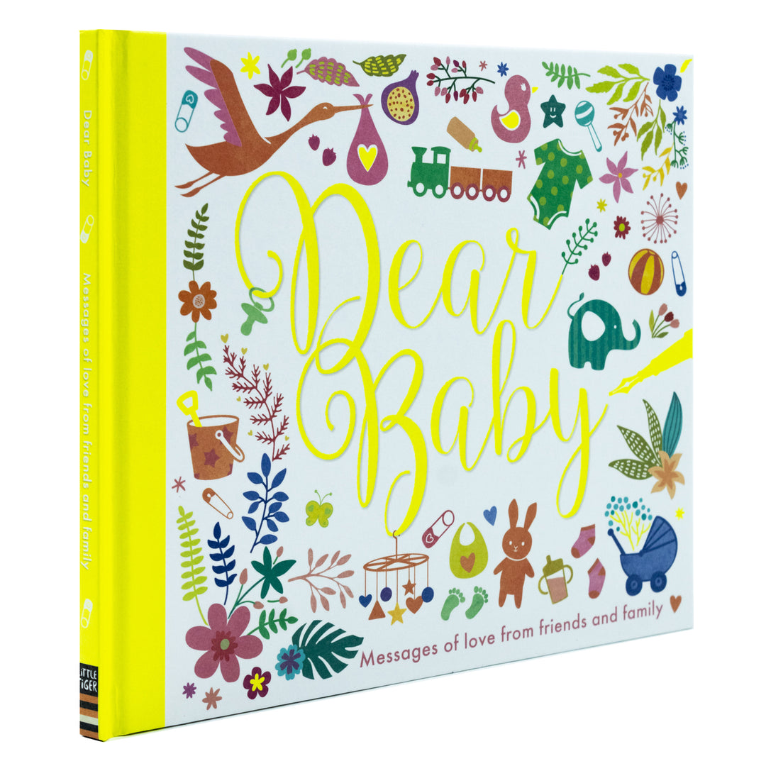Dear Baby: Messages for Baby Keepsake Book (Hardback) – Baby Shower Guest Book & Newborn Memory Journal