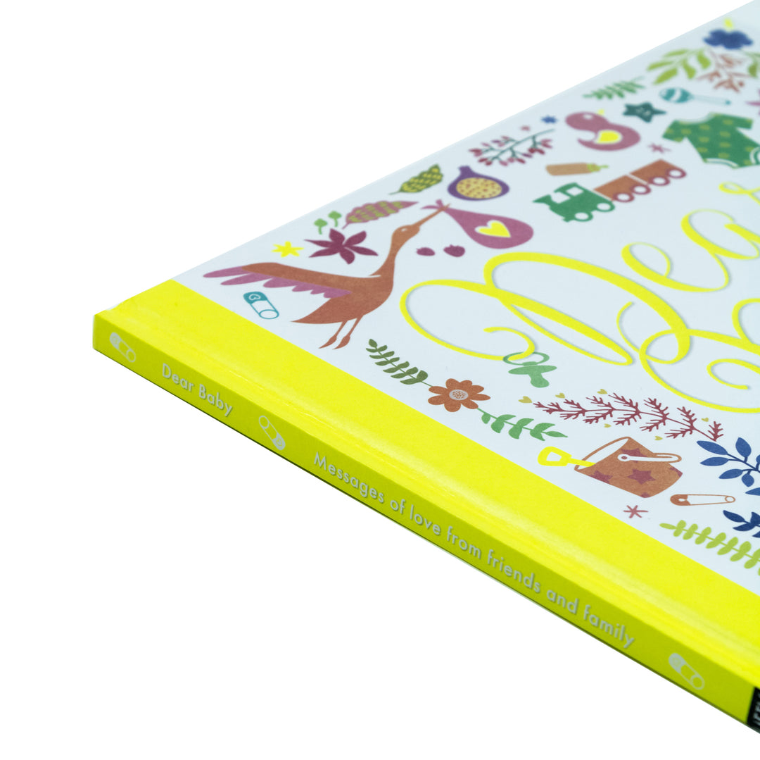 Dear Baby: Messages for Baby Keepsake Book (Hardback) – Baby Shower Guest Book & Newborn Memory Journal