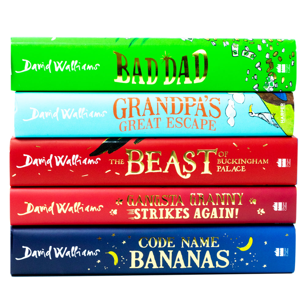 David Walliams 5 Books Set Collection ( Bad Dad, Grandpa's Great Escape, Gangsta Granny, Code Name Bananas,The Beast
