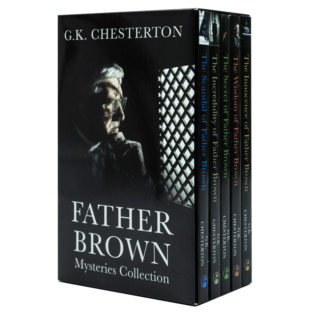 Father Brown Mysteries 5 Book Box Set by G.K. Chesterton | Classic Crime Fiction Series with Detectives, Suspense, Thrillers & Mystery Stories