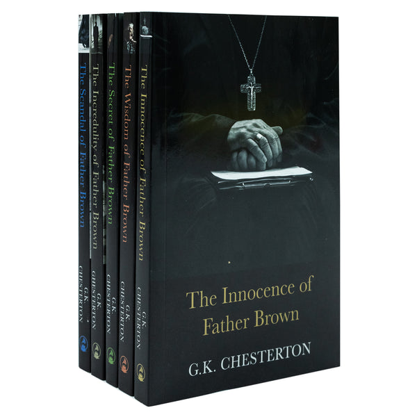 Father Brown Mysteries Collection 5 Books Box Set By G.K Chesterton (Innocence, Wisdom, Incredulity, Secret & Scandal)