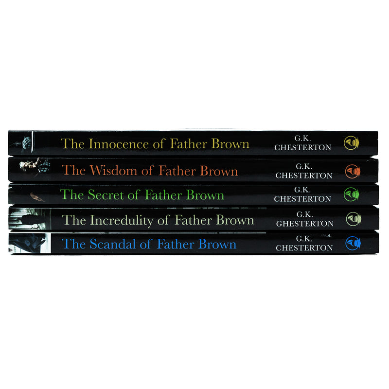 Father Brown Mysteries 5 Book Box Set by G.K. Chesterton | Classic Crime Fiction Series with Detectives, Suspense, Thrillers & Mystery Stories