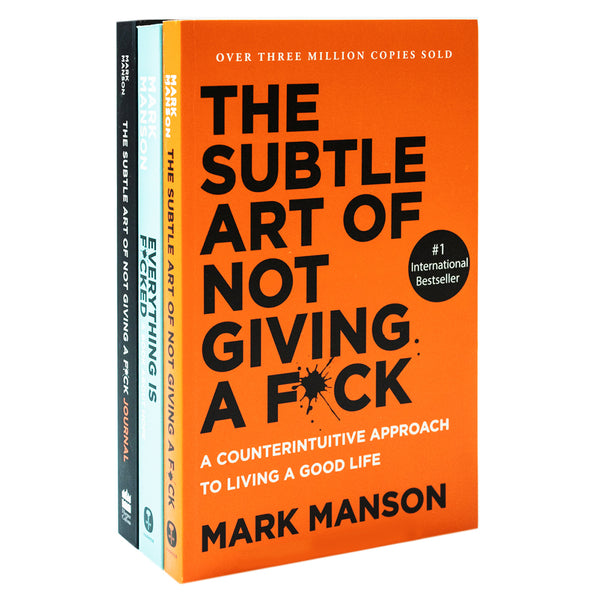 Mark Manson Collection 3 Books Set (The Subtle Art of Not Giving a F*ck Journal, Everything Is F*cked, The Subtle Art of Not Giving a F*ck)