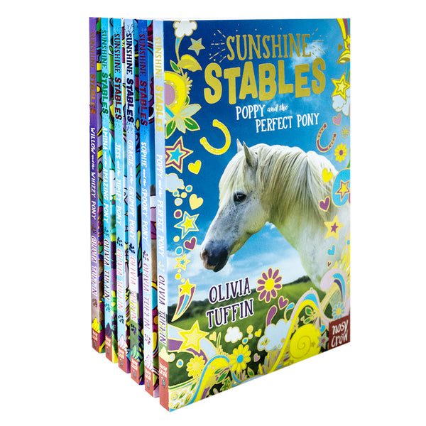 Sunshine Stables Series 6 Book Set By Olivia Tuffin (Poppy and the Perfect Pony, Sophie and the Spooky Pony, Gracie and the Grumpy Pony, Jess and the Jumpy Pony, Amina and the Amazing Pony & Willow and the Whizzy Pony)