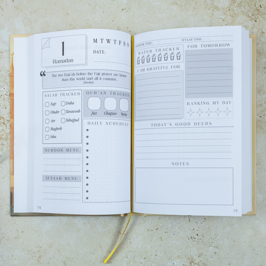 From Dawn till Dusk Ramadan Journal Book – 30-Day Planner for Prayers, Daily Duas, Gratitude, Guidance & Reflection- Perfect Ramadan Gift for All Ages